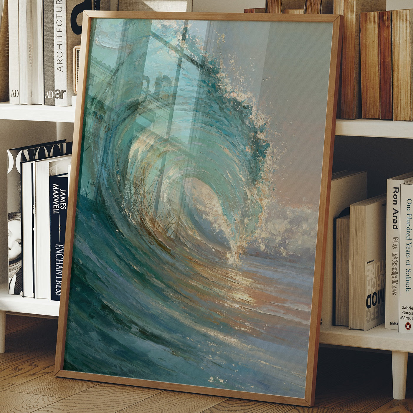 Teal Crescendo Captures Coastal Memory