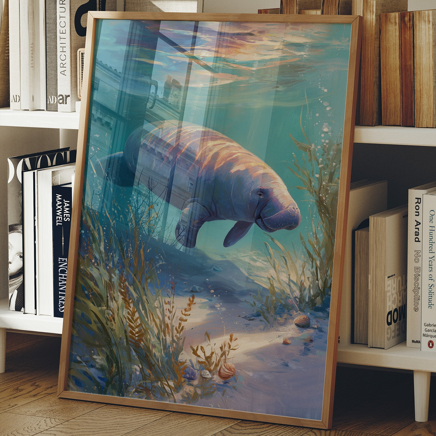 Gentle Giant Glides Through Crystal Waters