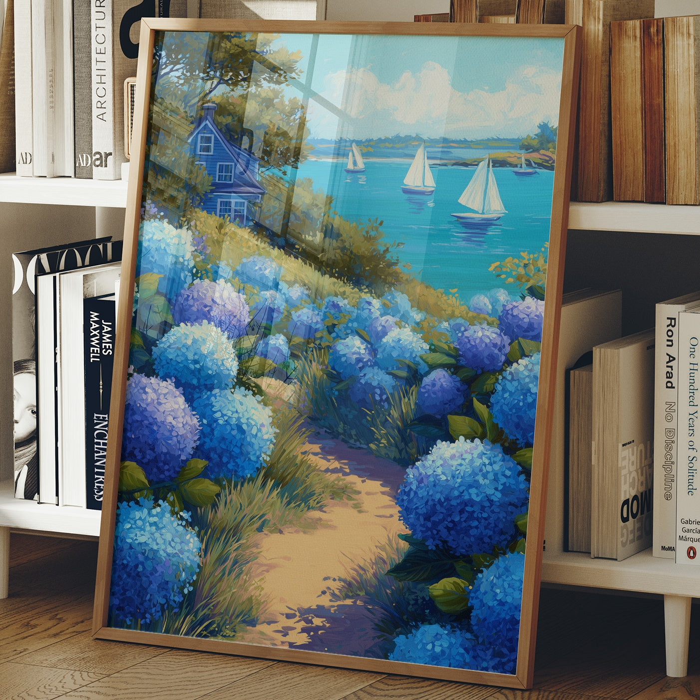 Hydrangea Path to Coastal Serenity