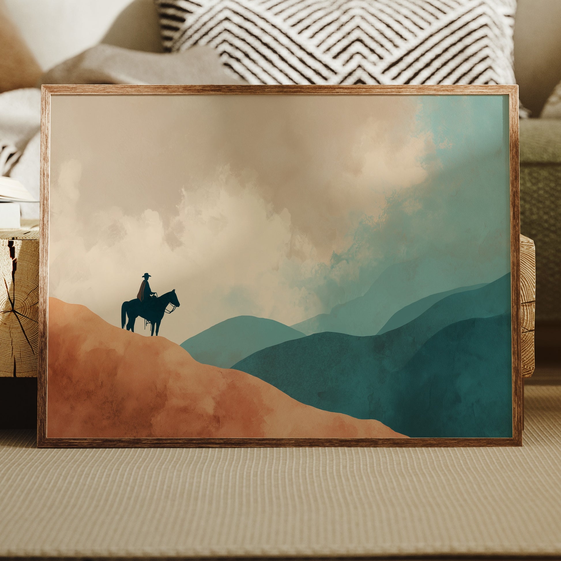 Solitary Wanderer Surveys Painted Valleys