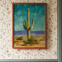 Desert Sentinel Against Turquoise Sky
