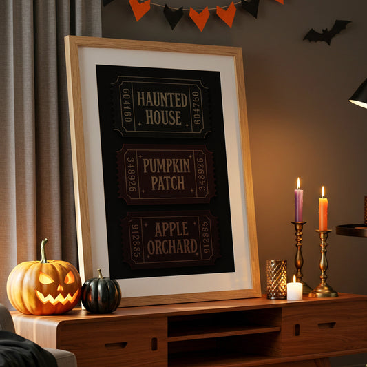 Autumn's Passage Through Vintage Tickets