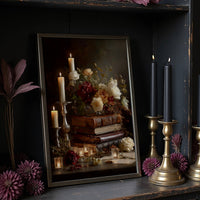 Candlelit Verses Among Autumn Blooms