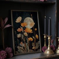 Moonlit Poppies Reach For Stars