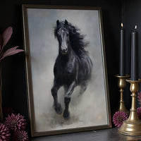 Untamed Spirit Against Dark Walls