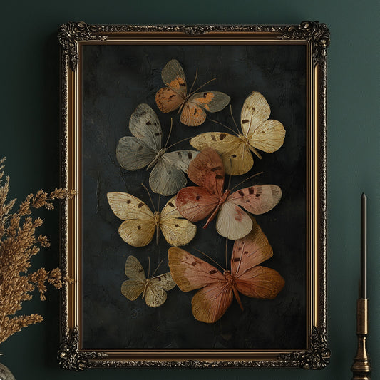 Copper Wings Against Midnight Sky