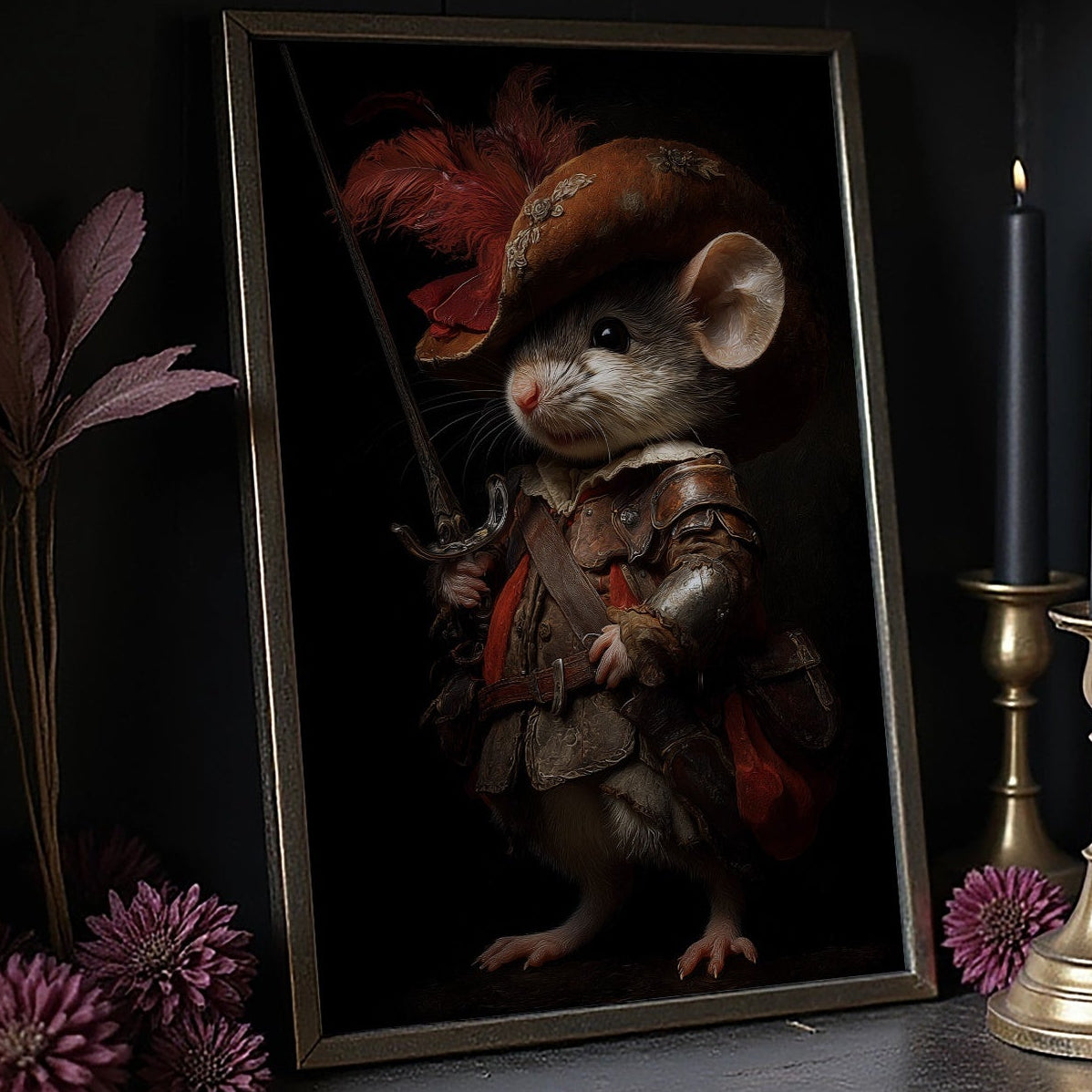 Noble Mouse In Royal Armor