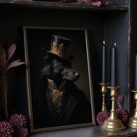 Noble Wolf Wears Midnight Crown