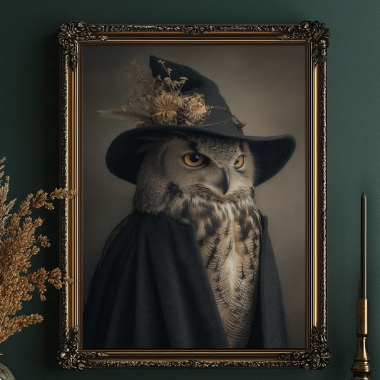 Midnight Sage With Amber Eyes