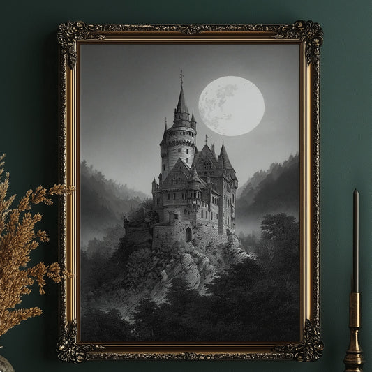 Castle Beneath Midnight's Glow