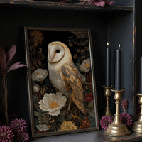 Midnight Blooms With Golden Wings