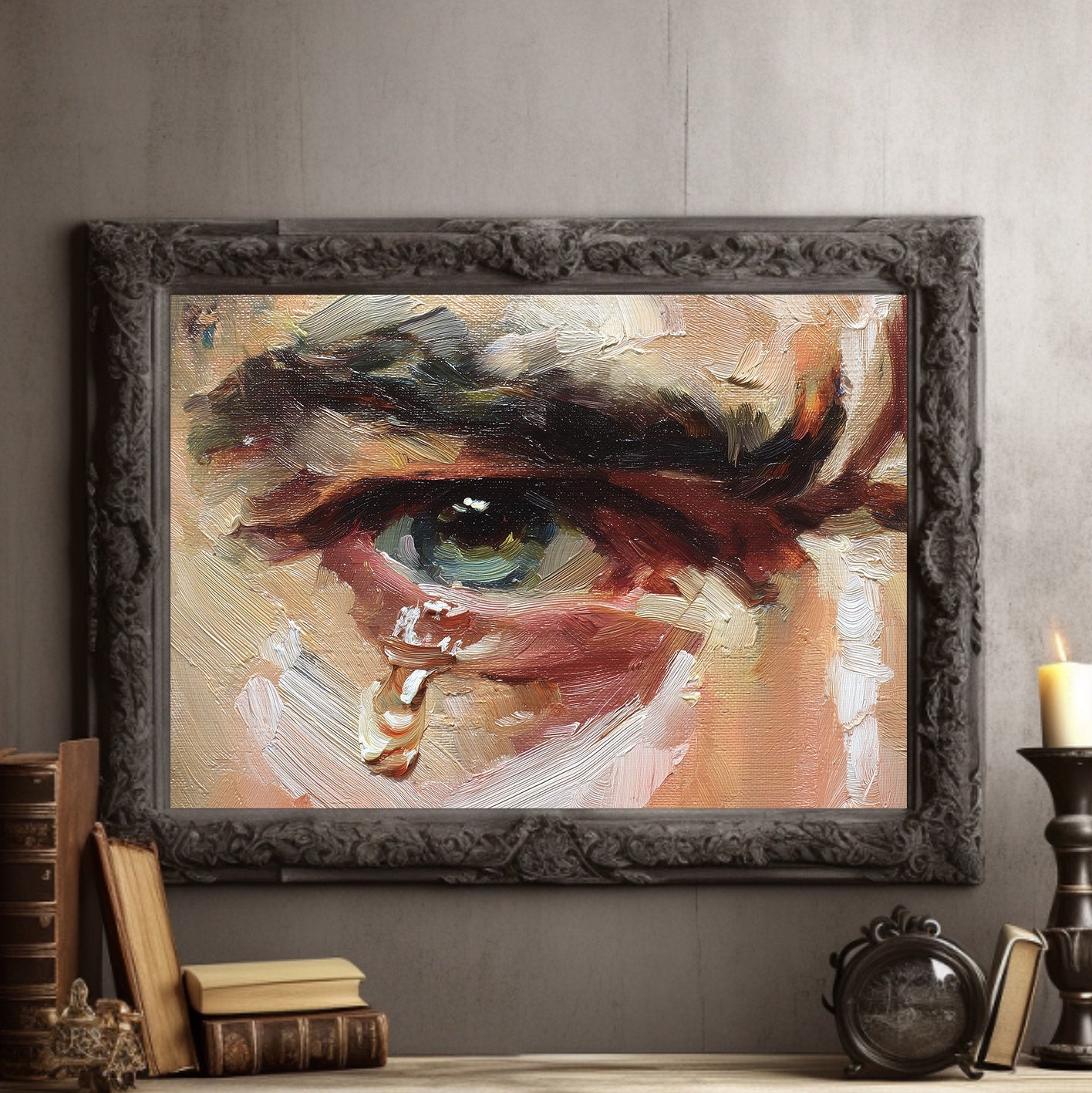 Teardrops Fall From Azure Gaze