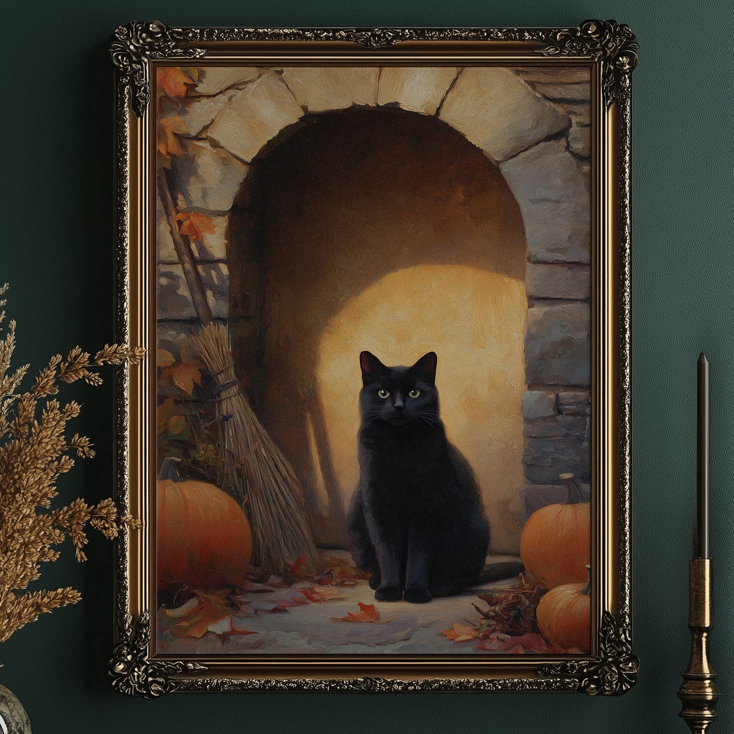 Autumn's Keeper In Stone Archway