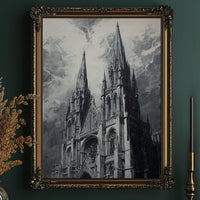 Ancient Spires Reach Stormy Heavens