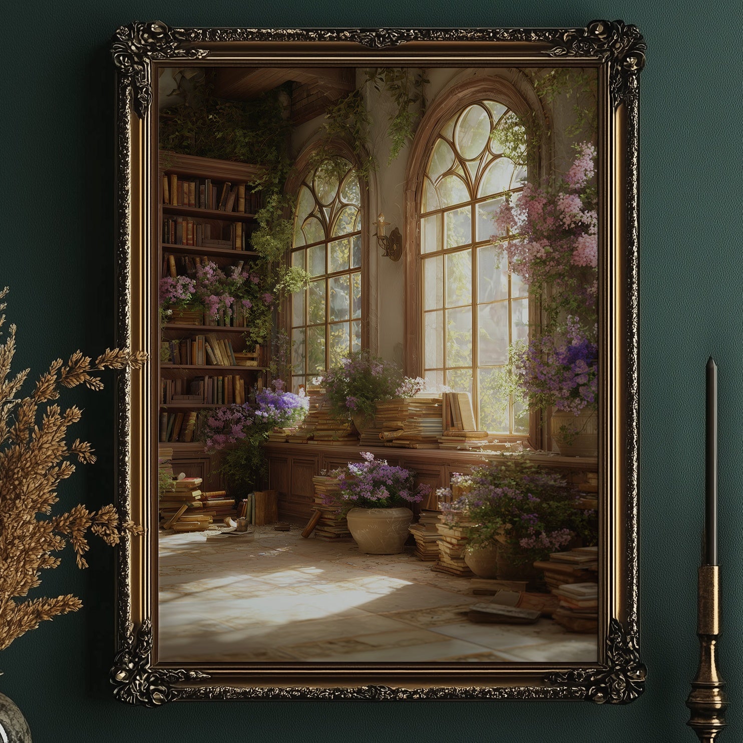 Books Bloom Where Light Enters