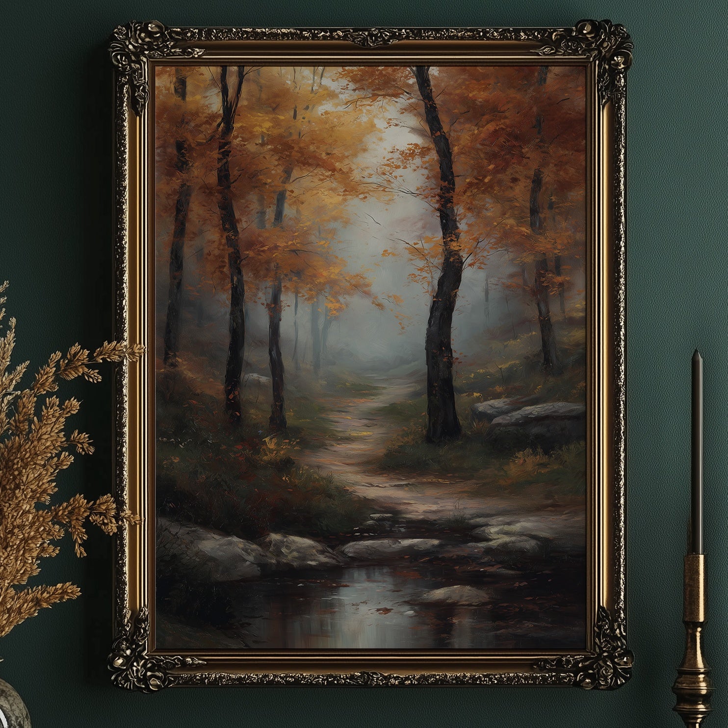 Copper Paths Through Misty Woods