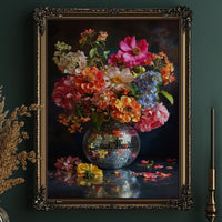 Disco Vase Blooms After Dark