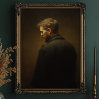 Amber Light On Contemplative Profile