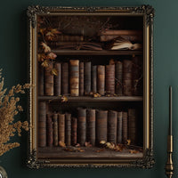 Autumn Leaves Between Ancient Pages