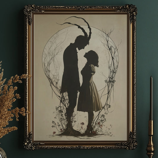 Moonlit Silhouettes In Ancient Tale