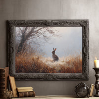Rabbit Waits In Autumn Mist