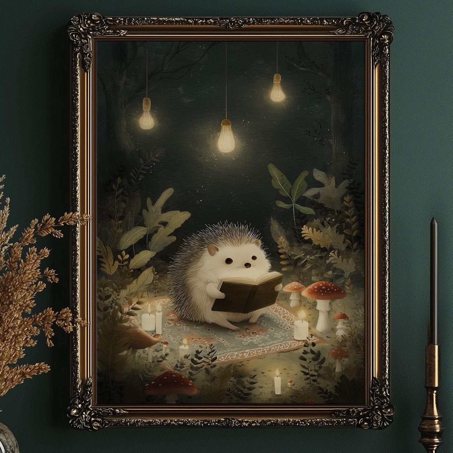 Midnight Tales Under Glowing Bulbs