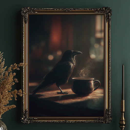 Raven's Tea At Dusk