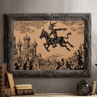 Ancient Riders Cross Storybook Skies