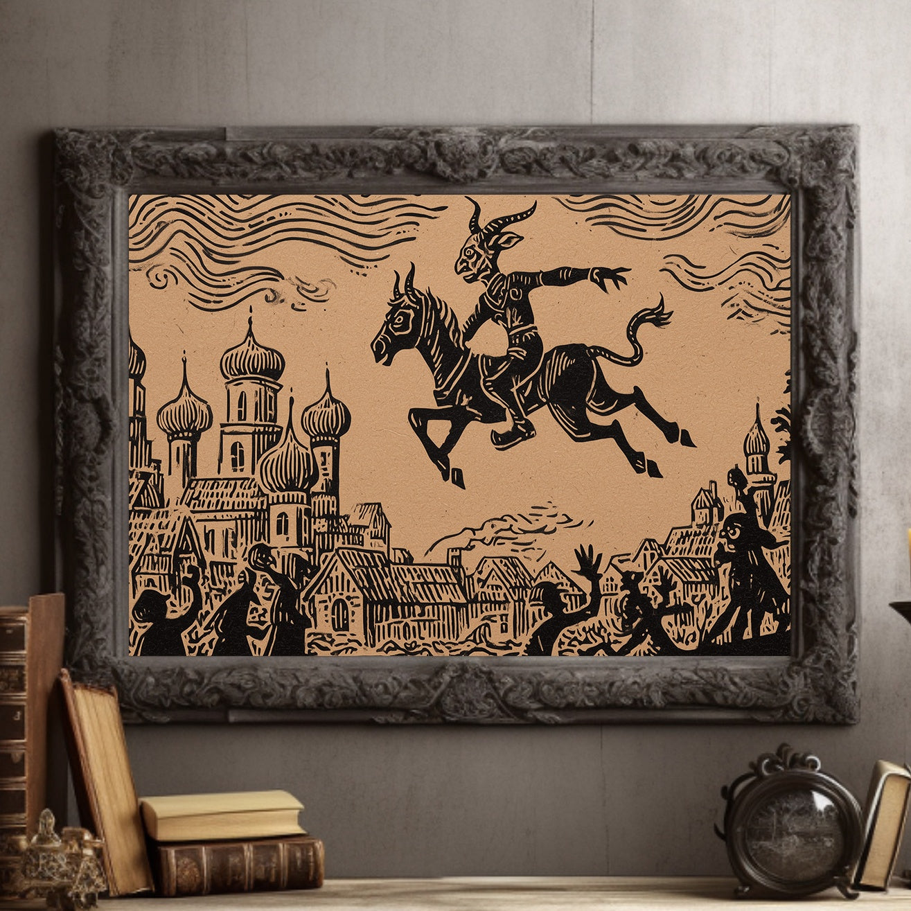 Ancient Riders Cross Storybook Skies