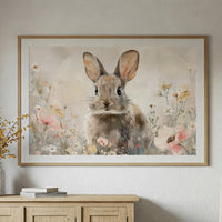 Curious Companion Among Meadow Blooms