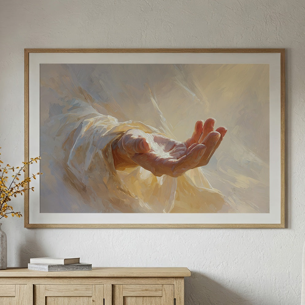 Open Palm In Golden Light