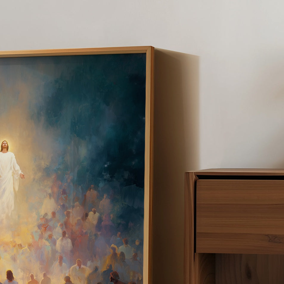 Light Beckons Through Celestial Mist