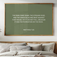 Ancient Words On Sage Canvas