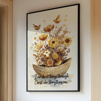 Golden Blooms Carry Faith's Promise