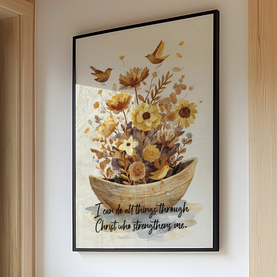 Golden Blooms Carry Faith's Promise