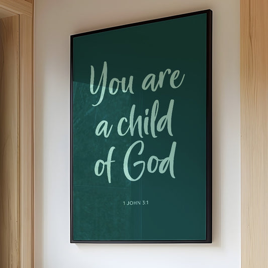 Sacred Words In Mint Glow