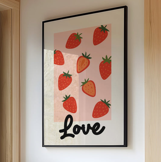 Sweet Summer On Pink Canvas