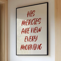 Crimson Words On Ivory Canvas