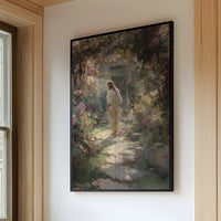 Ethereal Garden Beckons Through Morning Light