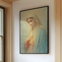 Ethereal Radiance in Gentle Devotion