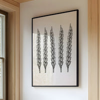 Wheat Stalks Stand in Silent Formation