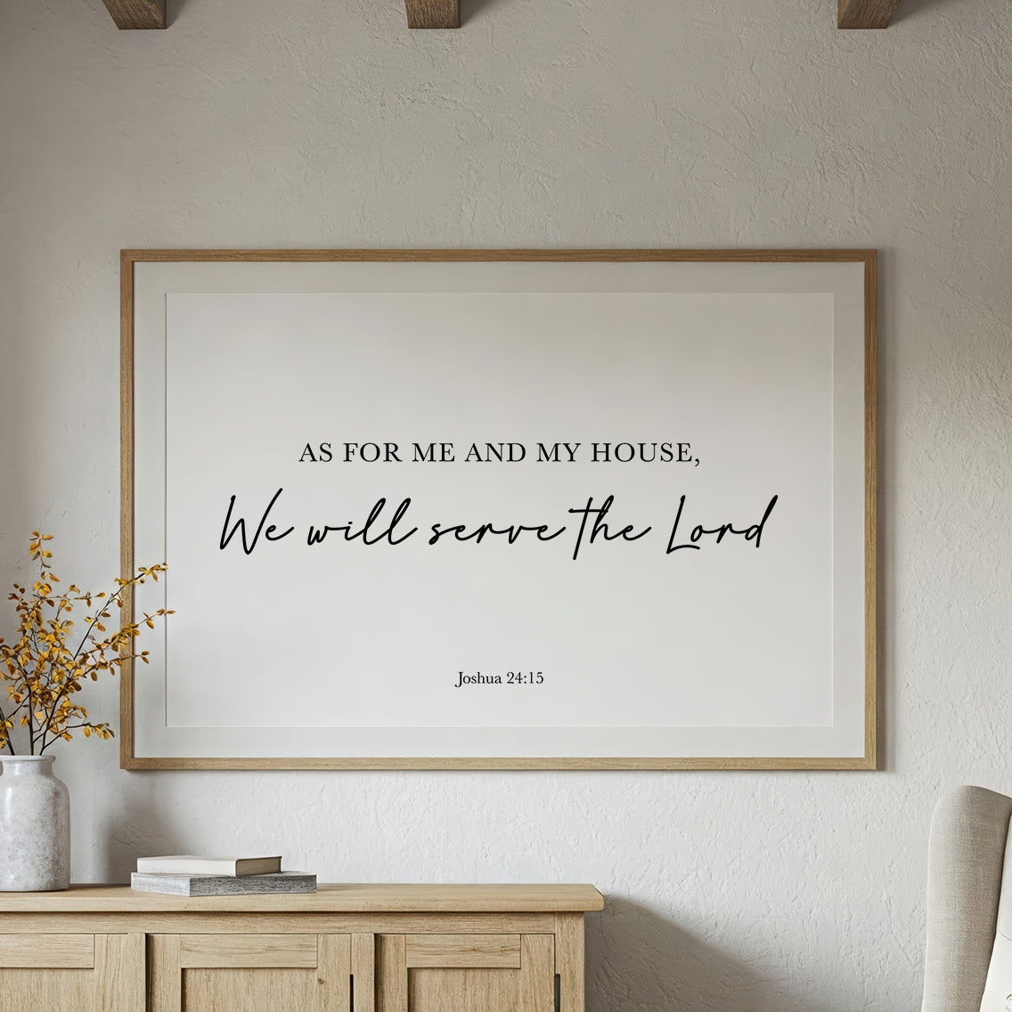 Sacred Declaration In Elegant Typography