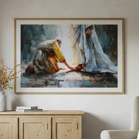 Sacred Devotion Through Impasto Light