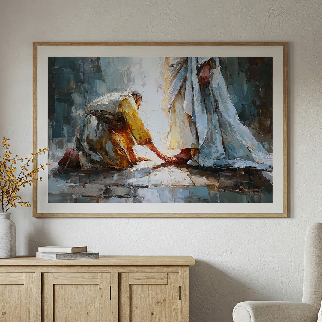 Sacred Devotion Through Impasto Light