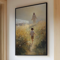 Divine Encounter in Golden Fields