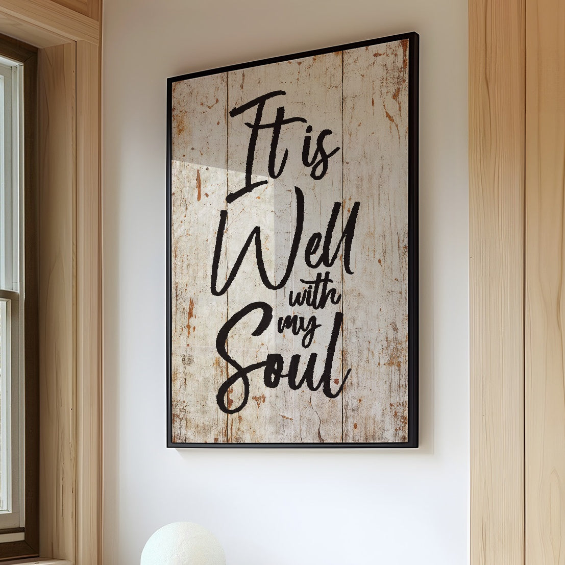 Rustic Affirmation Whispers Truth