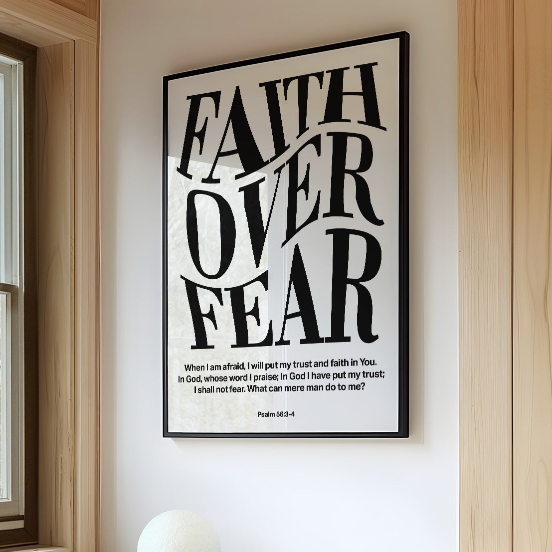 Typography Transcends Doubt Psalm 56:3-4