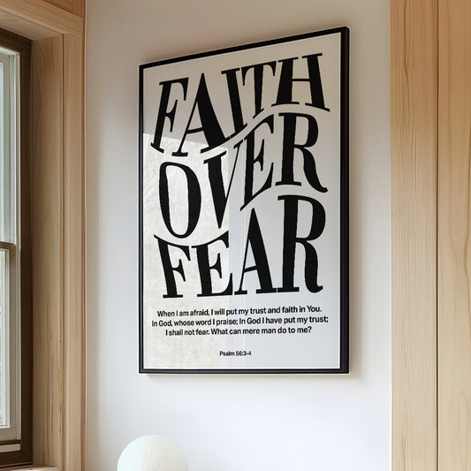 Typography Transcends Doubt Psalm 56:3-4