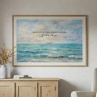 Promise Above Turquoise Tides Isaiah 43:2