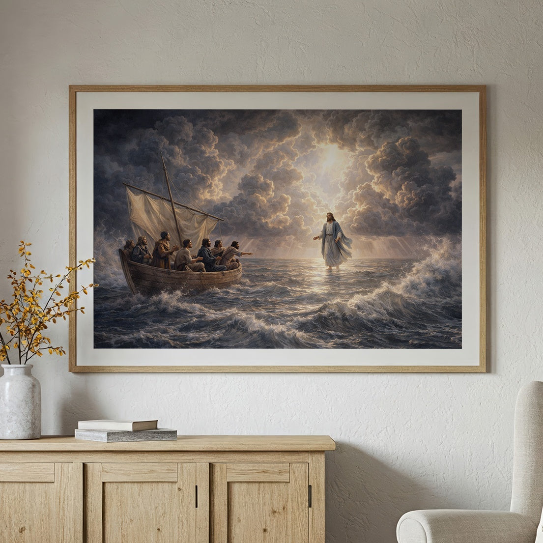 Divine Light Pierces Tempest's Fury